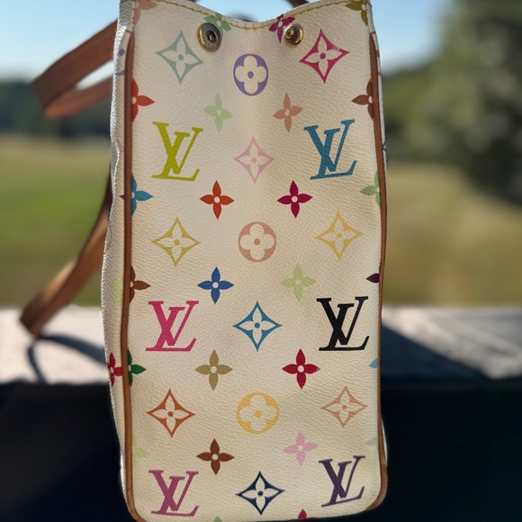 Louis Vuitton Multicolor Monogram Tote – Designed by Takashi Murakami with COA - Picture 3 of 7